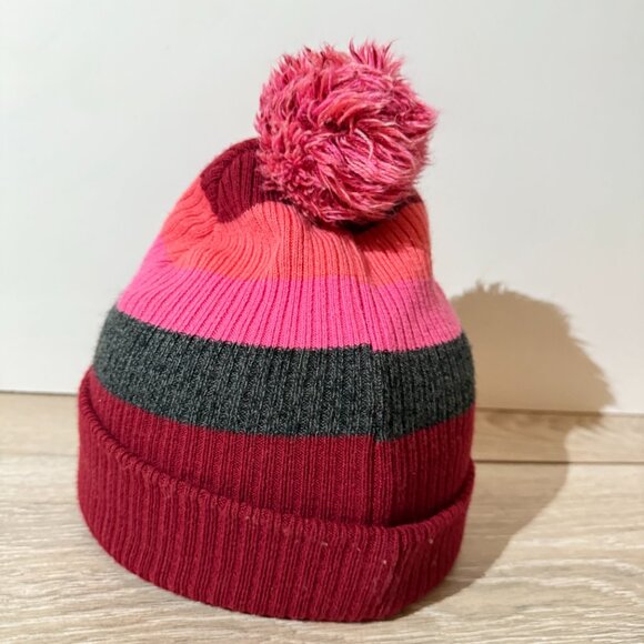 Disney Minnie Mouse Beanie Hat with Tassle One Size Knit PomPom Red Pink Cap - Picture 3 of 6